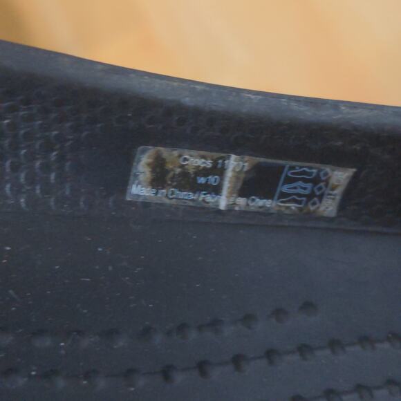 Crocs Black Thea Flats Slingbacks 11701 Croslite Comfort Casual Work - Size 10 - Picture 13 of 15